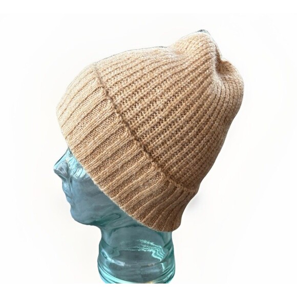 Free People Tan Knit Beanie Winter Hat - Picture 2 of 6